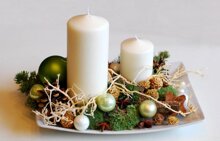świąteczny stroik na stół - Boże Narodzenie